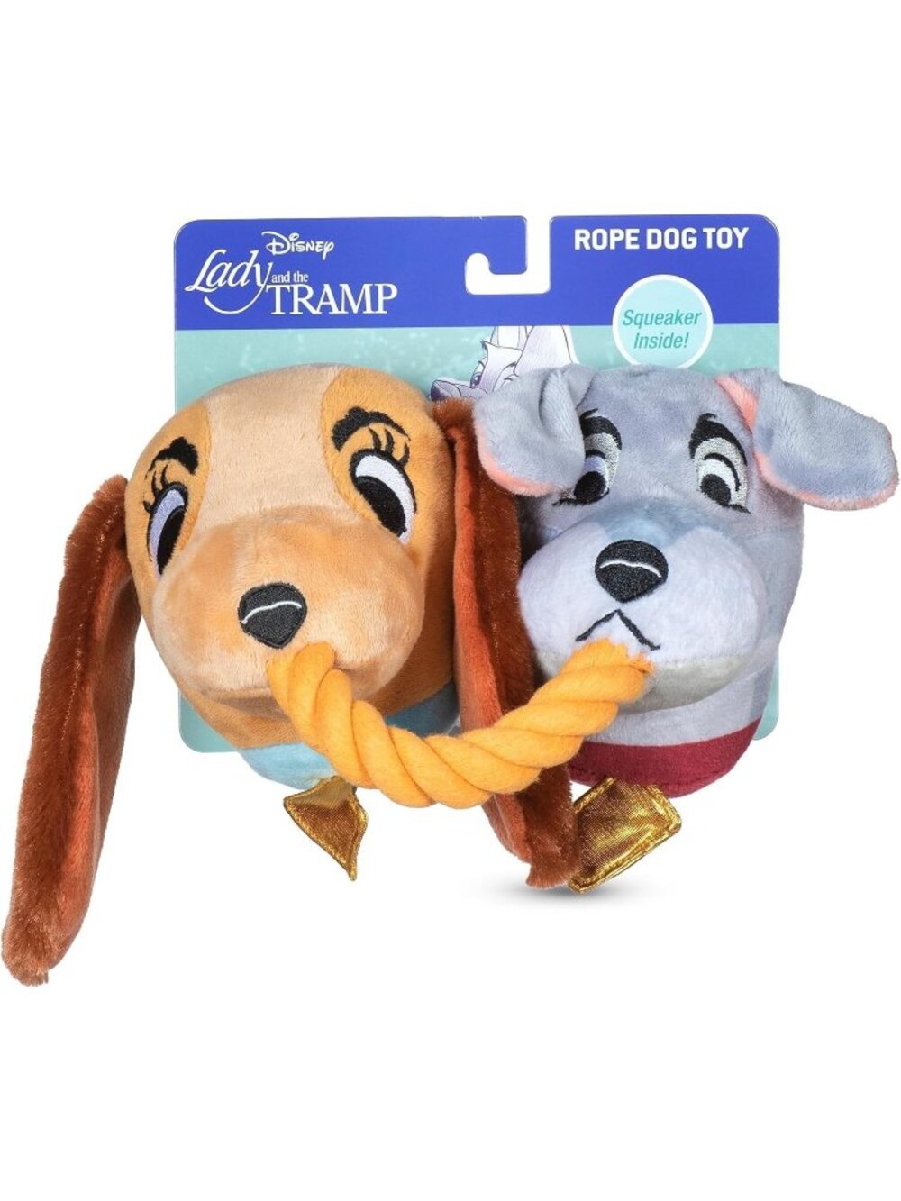 Disney for Pets Lady and the Tramp Rope Pet Toy 14in Dog Toys Rope Tug Toy New